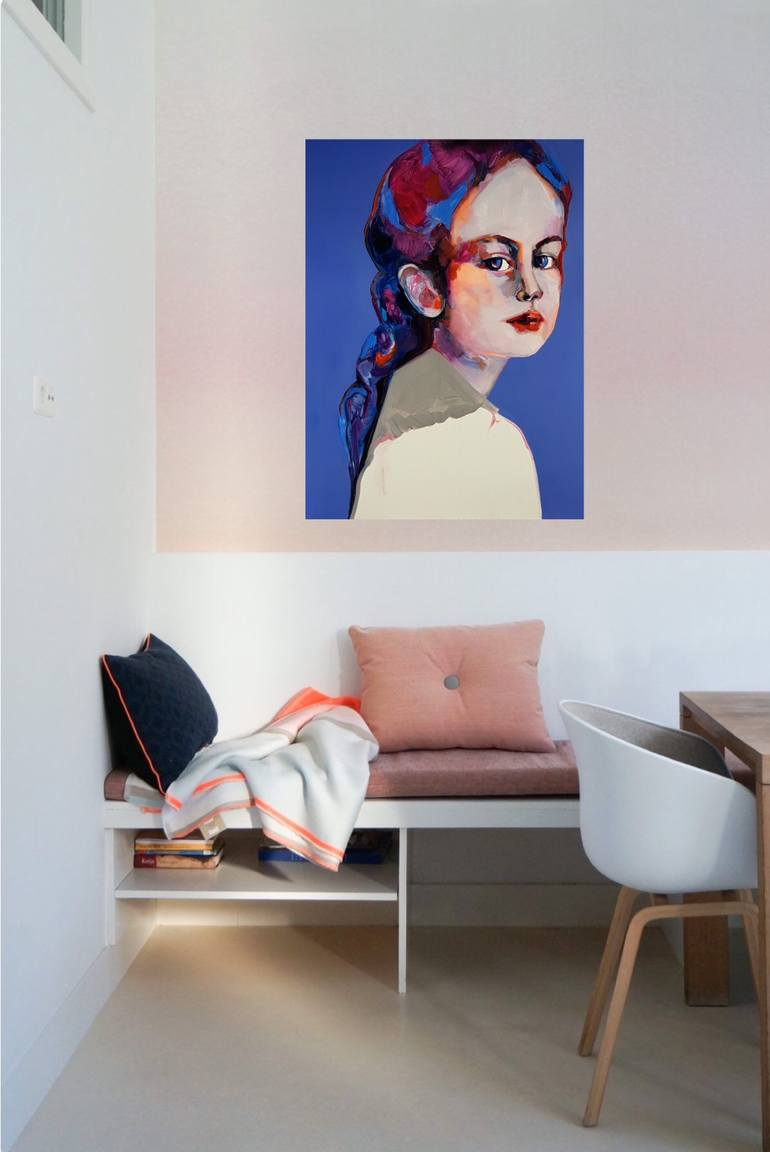 Original Expressionism People Painting by Patricia Derks