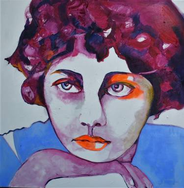 Print of Abstract Portrait Paintings by Patricia Derks