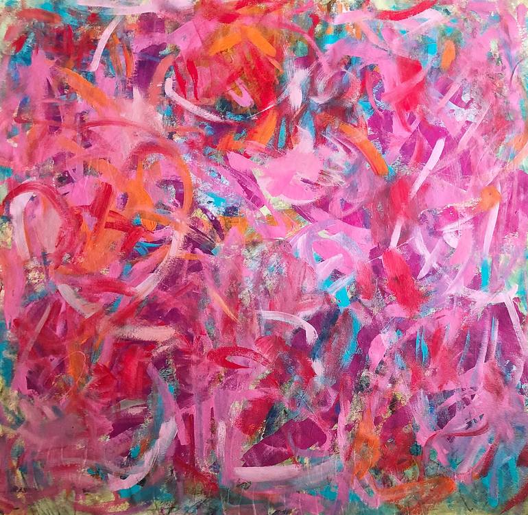 Pink Passion Painting by Neelam Padte | Saatchi Art