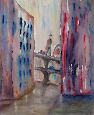 Original Figurative Cities Paintings by Antonio Penagos