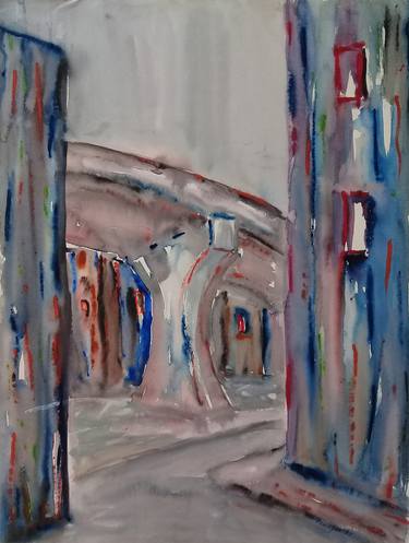 Print of Expressionism Architecture Paintings by Antonio Penagos