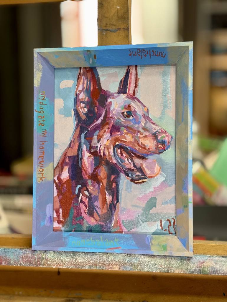 Original Dogs Painting by Junsoo Kim