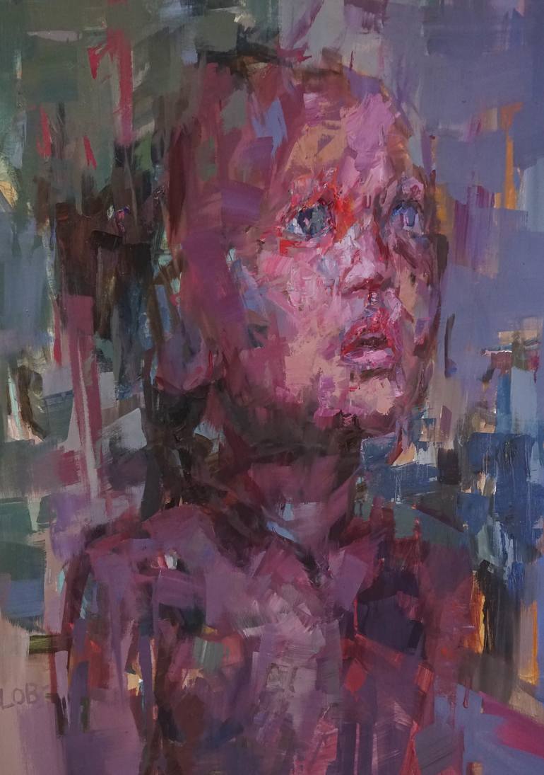 Original Expressionism Portrait Painting by Junsoo Kim