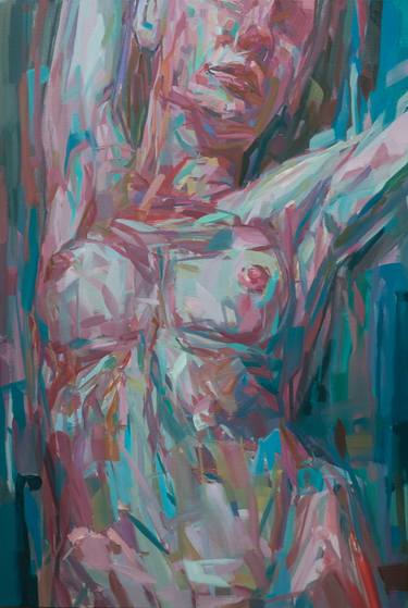 Original Abstract Expressionism Nude Paintings by Junsoo Kim