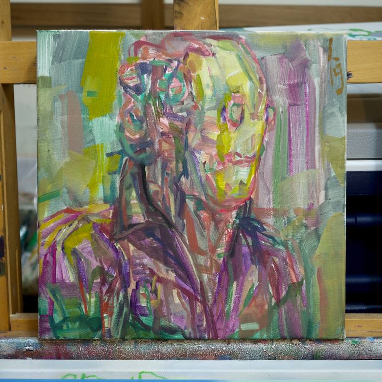 Original Abstract People Painting by Junsoo Kim