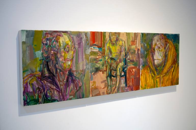 Original Abstract People Painting by Junsoo Kim