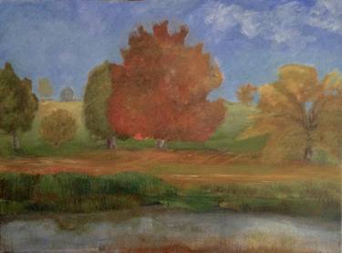 Original Landscape Painting by elizabeth lasley
