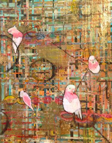 Print of Abstract Expressionism Animal Collage by elizabeth lasley