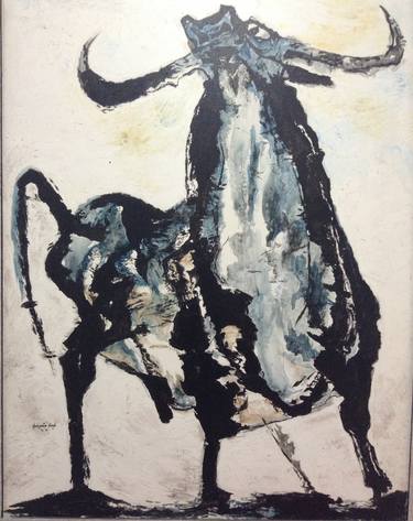 Original Abstract Expressionism Animal Paintings by Sangeeta Singh