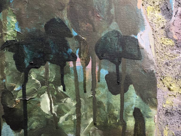 Original Abstract Expressionism Landscape Painting by Shizico Yi