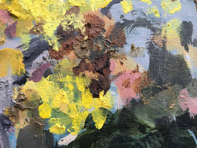 Original Abstract Expressionism Landscape Painting by Shizico Yi