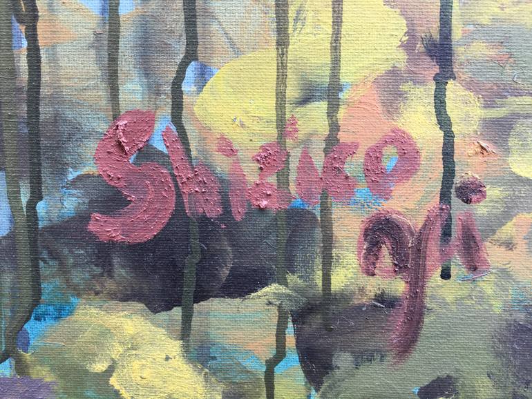 Original Abstract Expressionism Landscape Painting by Shizico Yi