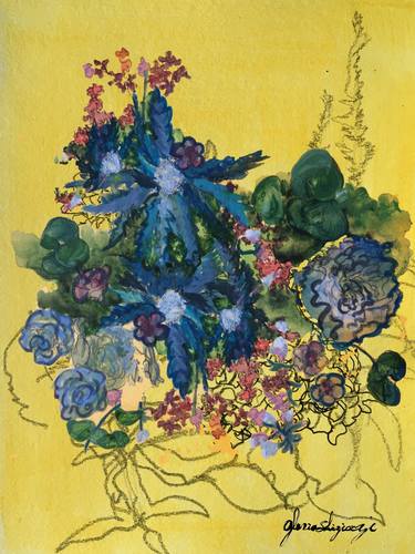 Original Floral Paintings by Shizico Yi