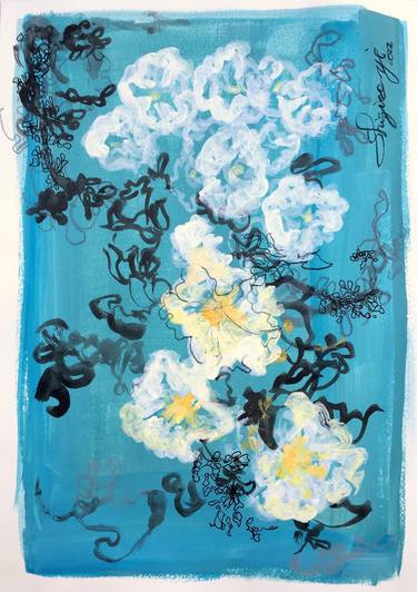 Print of Floral Paintings by Shizico Yi