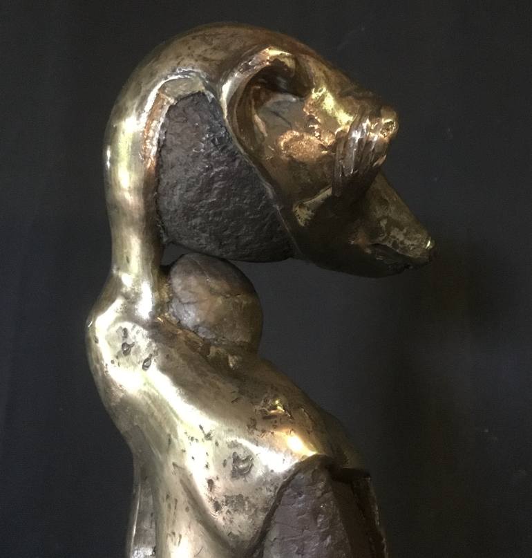 Original Abstracted Realism Animal Sculpture by Francois Coertze