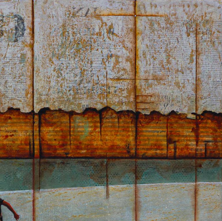 Original Abstract Landscape Mixed Media by Db Waterman