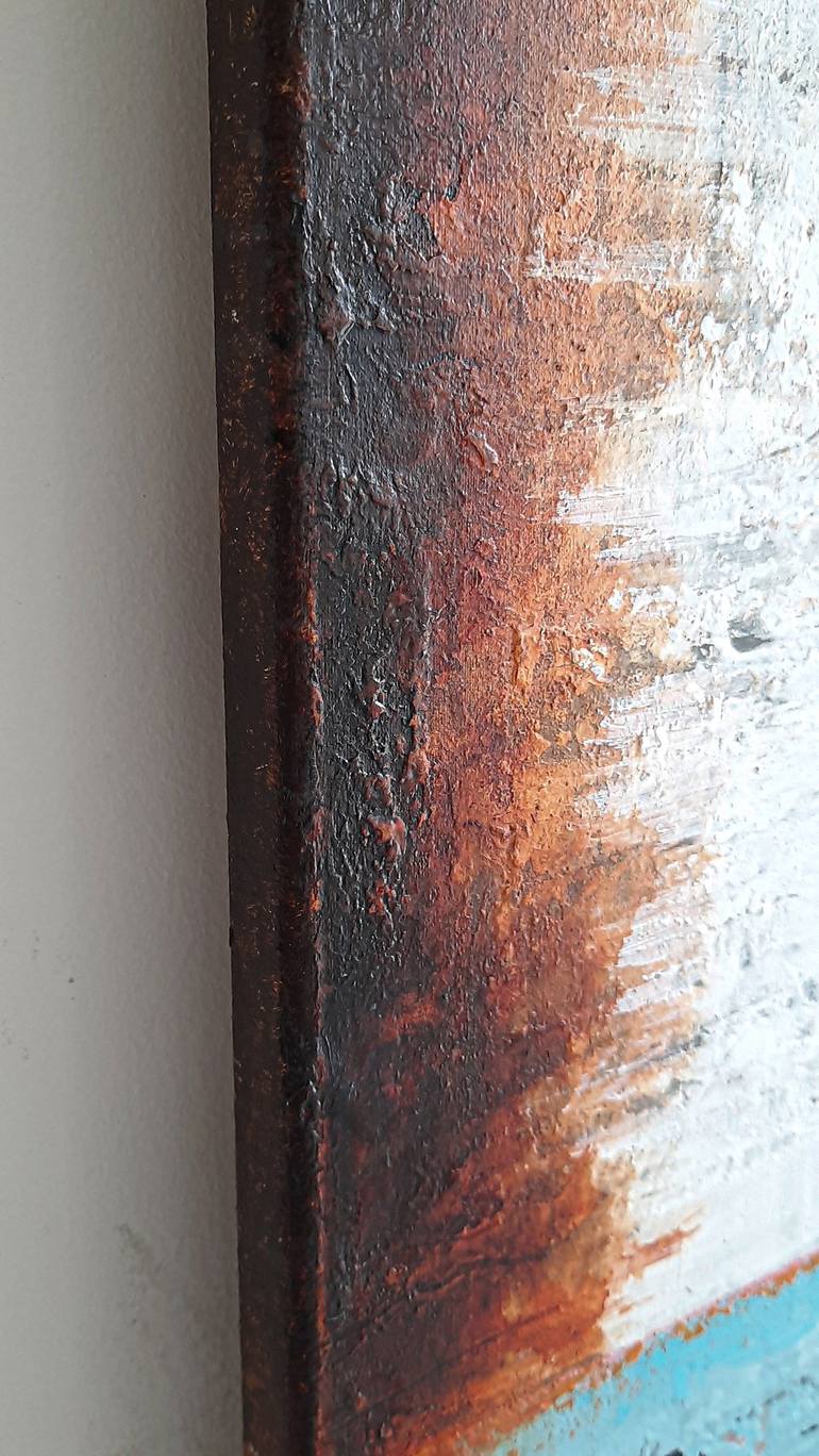 Original Abstract Seascape Mixed Media by Db Waterman