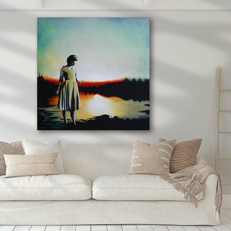 Original Figurative Landscape Painting by Db Waterman