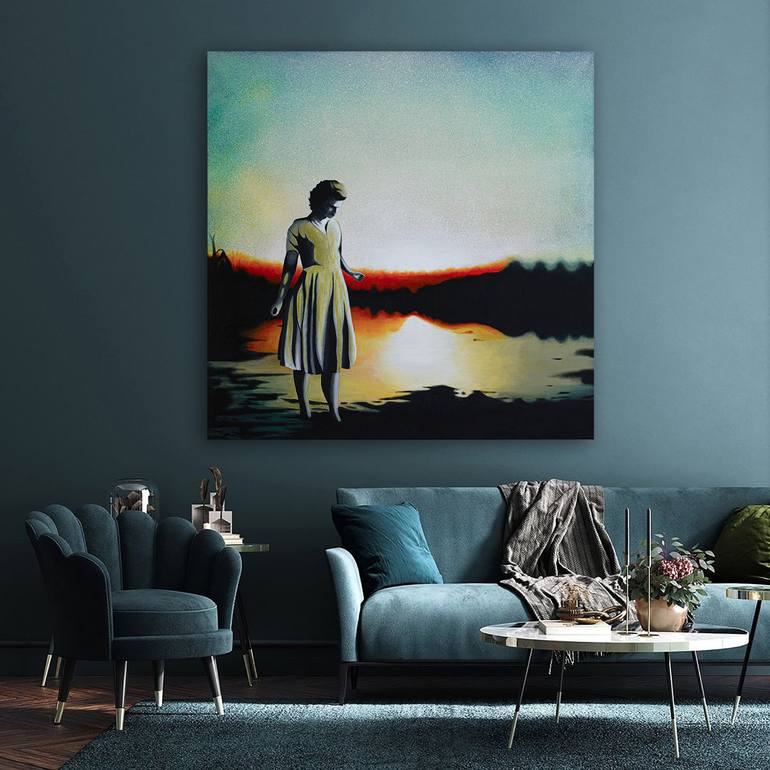 Original Figurative Landscape Painting by Db Waterman