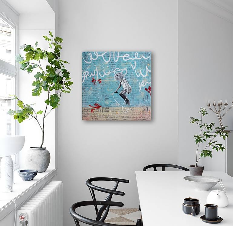 Original Street Art Graffiti Mixed Media by Db Waterman