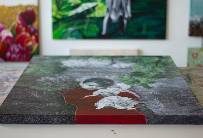 Original Contemporary Children Mixed Media by Db Waterman