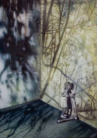 Original Contemporary Children Mixed Media by Db Waterman