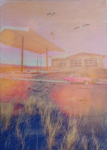 Original Contemporary Landscape Mixed Media by Db Waterman