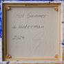 Back of the artwork, with signature