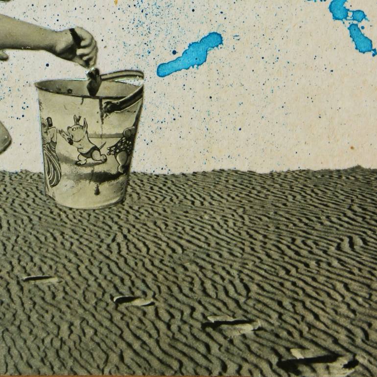 Original Figurative Landscape Collage by Db Waterman