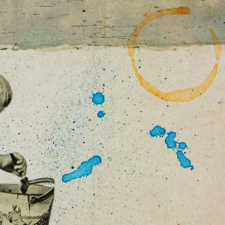 Original Figurative Landscape Collage by Db Waterman