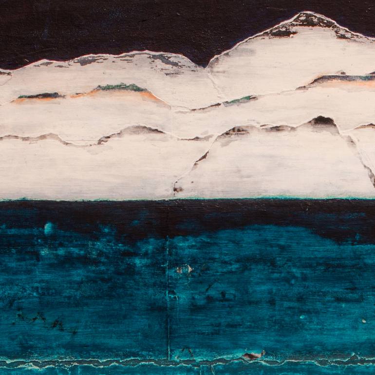 Original Expressionism Landscape Collage by Db Waterman