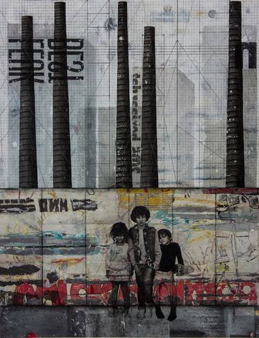 Print of Expressionism Cities Collage by db Waterman