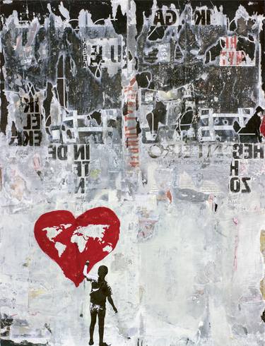 Print of Love Collage by db Waterman