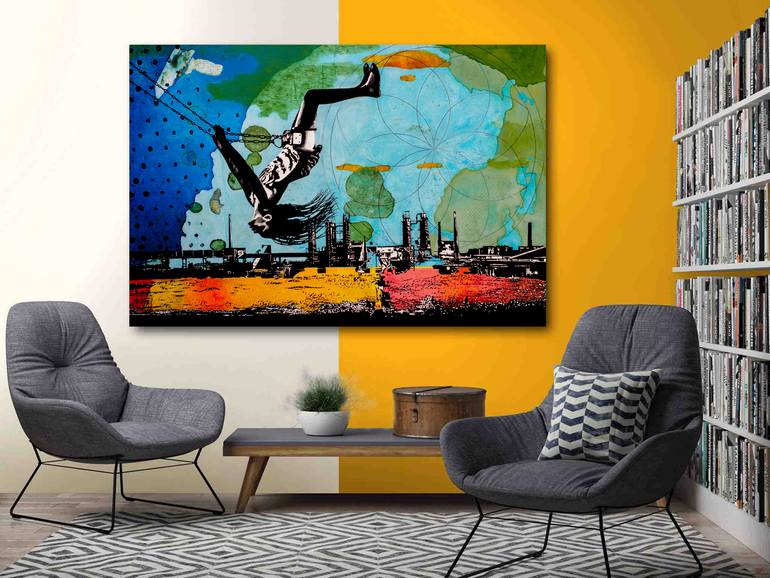 Original Expressionism Landscape Painting by Db Waterman