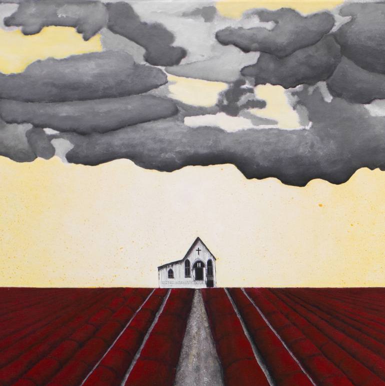 Original Expressionism Landscape Painting by Db Waterman