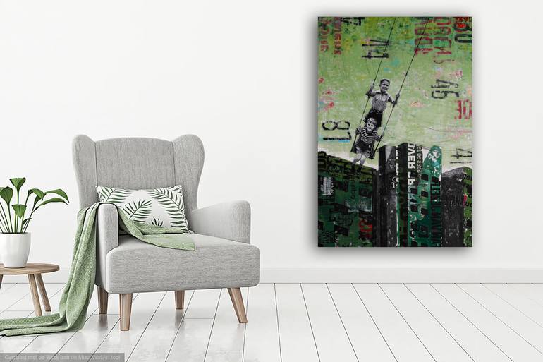 Original Expressionism Architecture Painting by Db Waterman