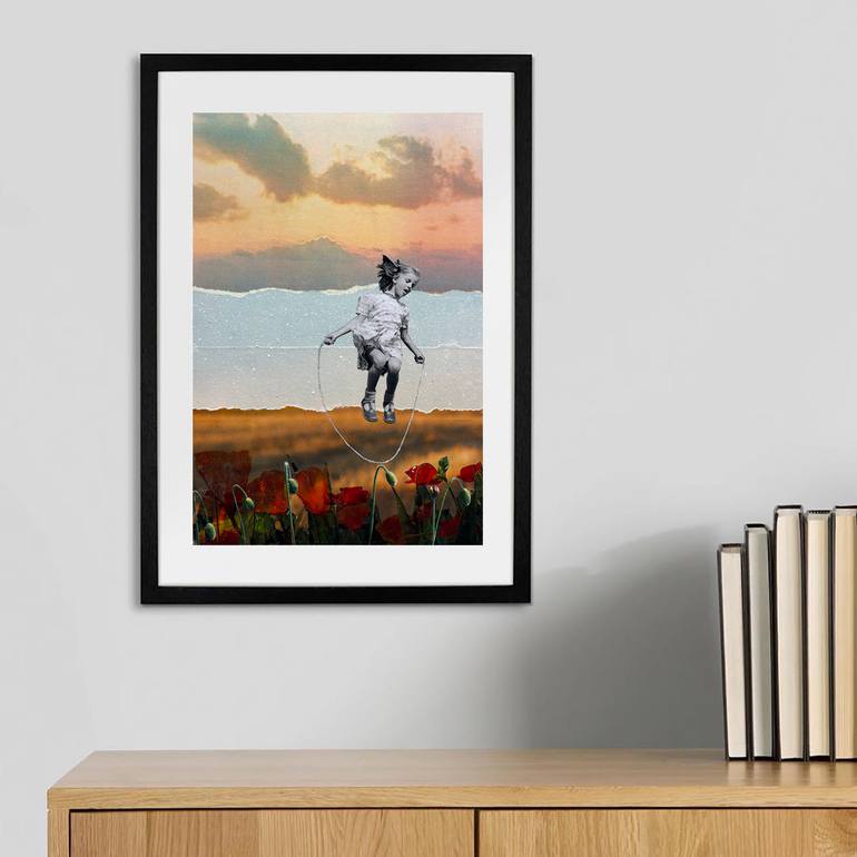 Original Expressionism Landscape Collage by Db Waterman