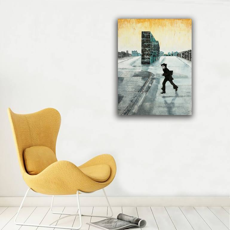 Original Cities Painting by db Waterman