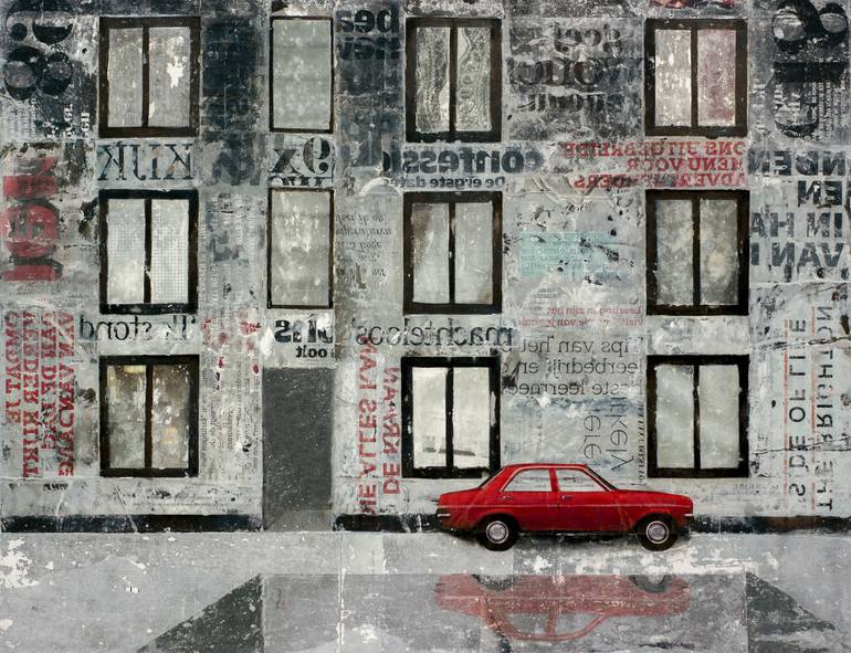 Original Expressionism Cities Paintings by Db Waterman