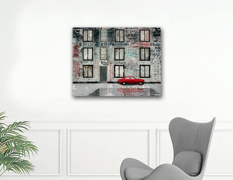 Original Expressionism Cities Painting by db Waterman