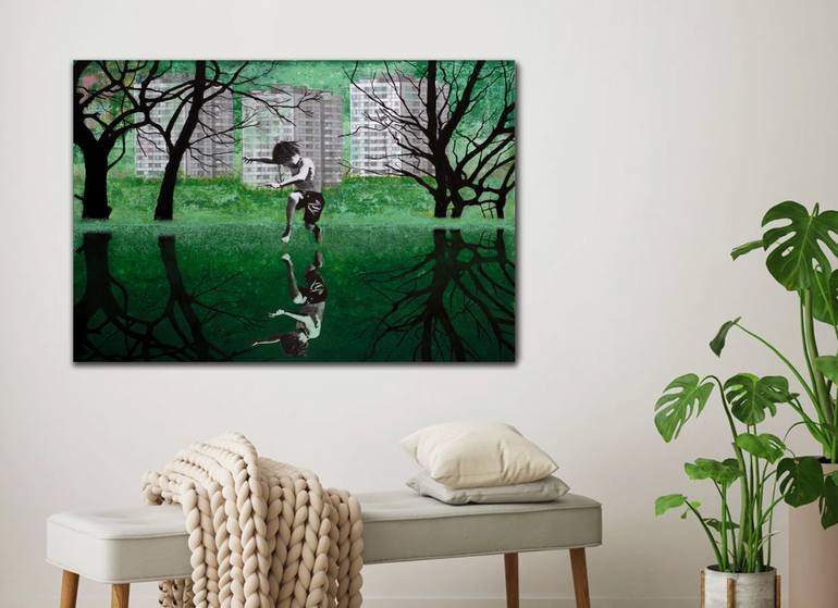 Original Expressionism Landscape Painting by Db Waterman
