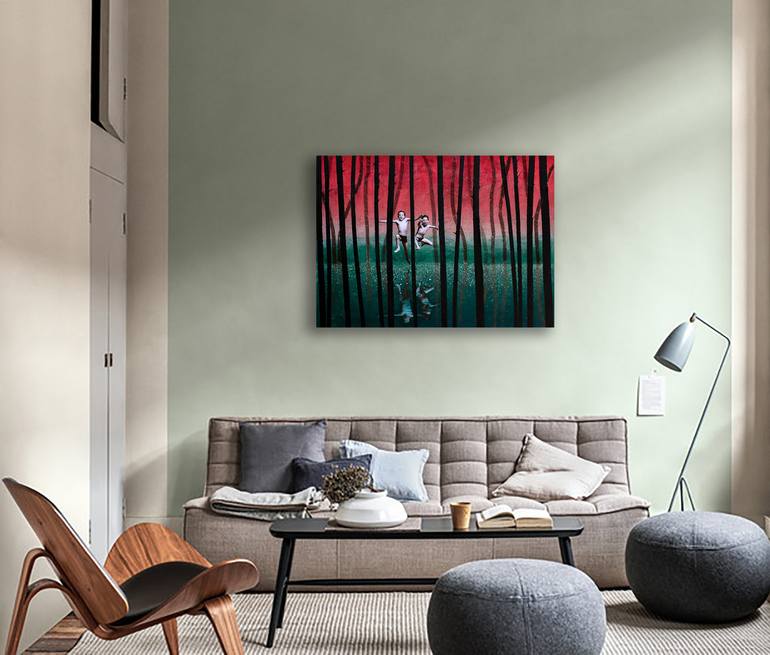 Original Expressionism Landscape Painting by Db Waterman