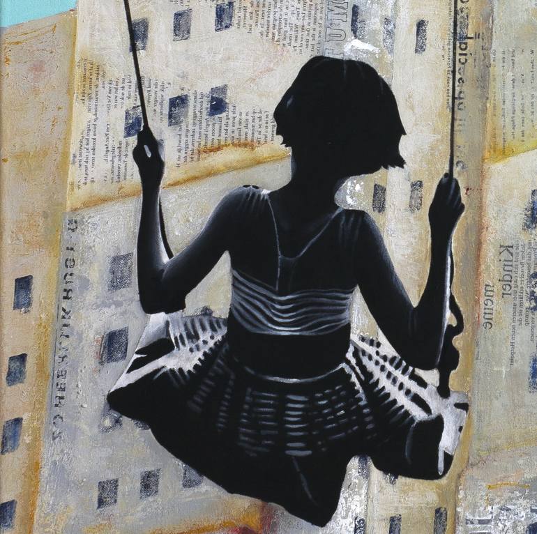 Original Expressionism Architecture Painting by Db Waterman