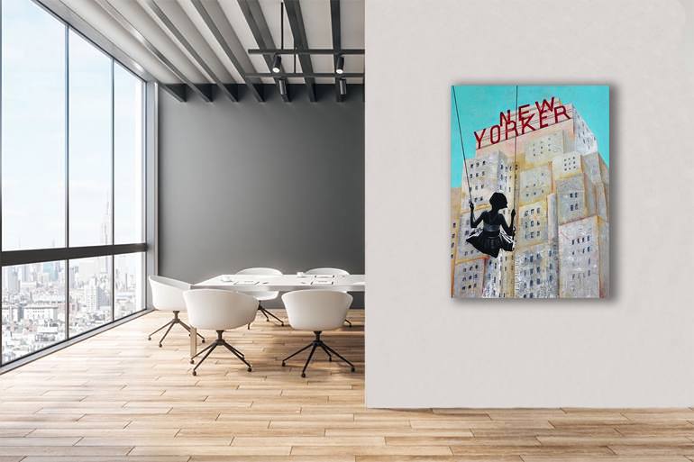 Original Expressionism Architecture Painting by Db Waterman