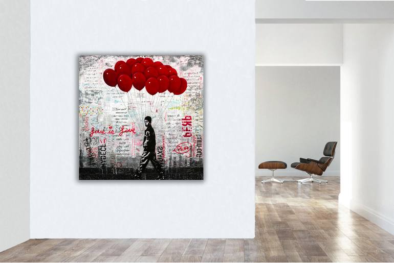 Original Expressionism Cities Collage by Db Waterman