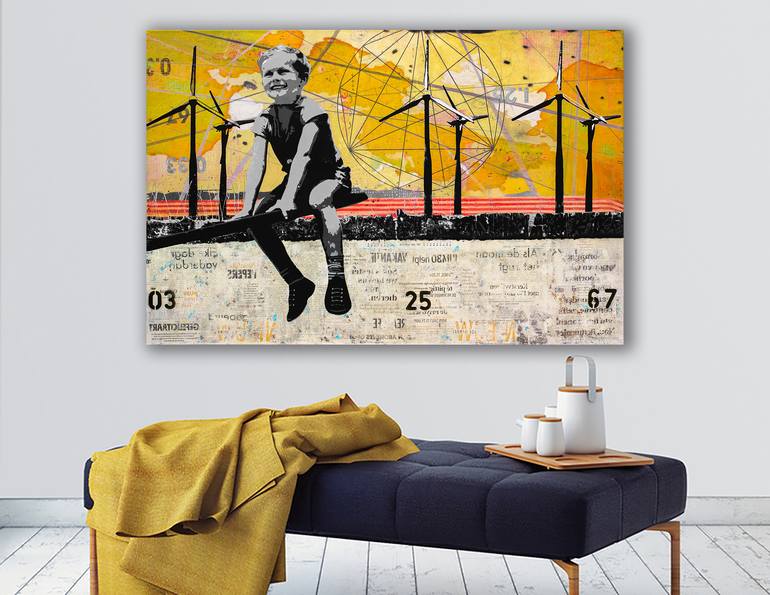 Original Expressionism Science/Technology Painting by Db Waterman