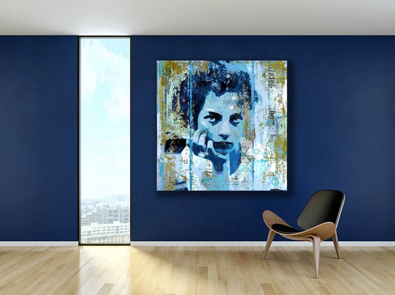 Original Modernism People Mixed Media by Db Waterman