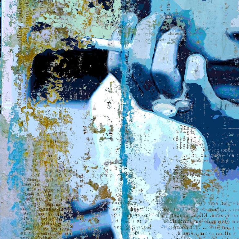 Original Modernism People Mixed Media by Db Waterman