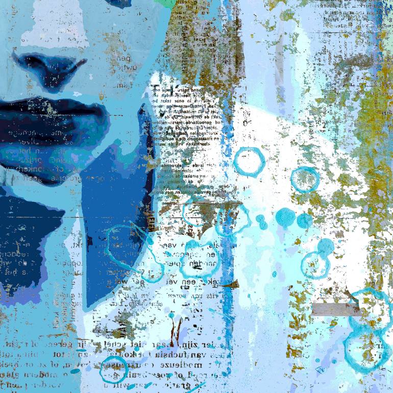 Original Modernism People Mixed Media by Db Waterman