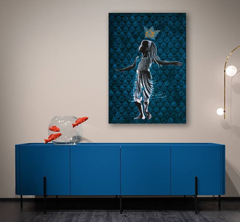 Original Expressionism Children Painting by Db Waterman